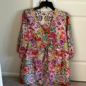 Johnny Was Silk Blouse